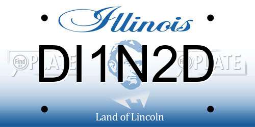 DI1N2D Illinois License Plate