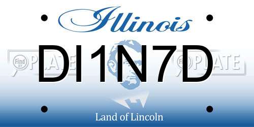 DI1N7D Illinois License Plate
