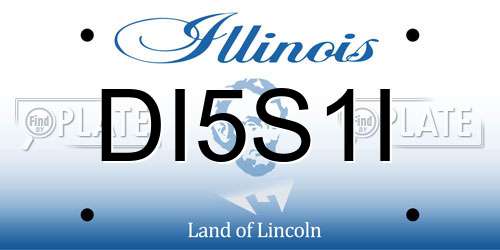 DI5S1I Illinois License Plate