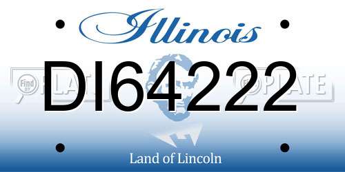 DI64222 Illinois License Plate