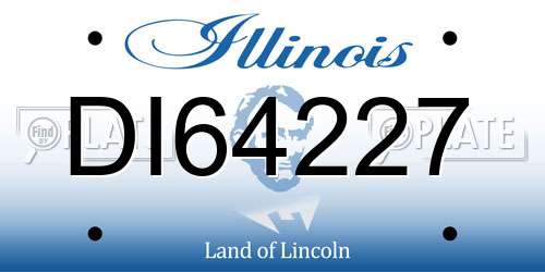 DI64227 Illinois License Plate