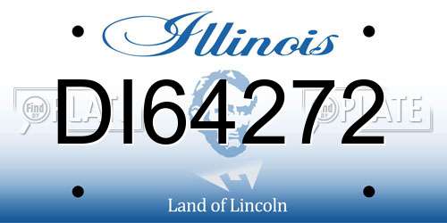 DI64272 Illinois License Plate