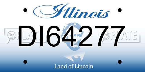 DI64277 Illinois License Plate