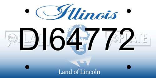 DI64772 Illinois License Plate