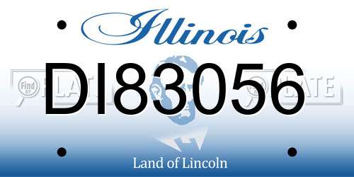 DI83056 Illinois License Plate
