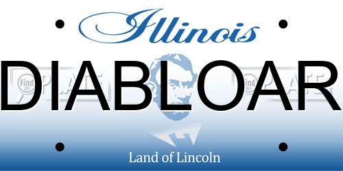 DIABLOAR Illinois License Plate