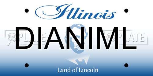 DIANIML Illinois License Plate