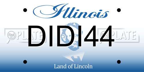 DIDI44 Illinois License Plate