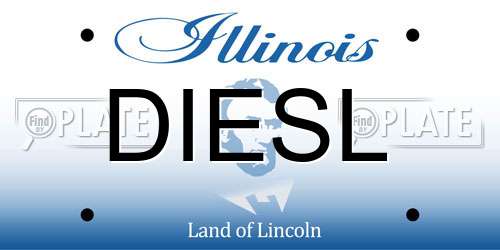 DIESL Illinois License Plate