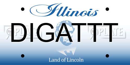 DIGATTT Illinois License Plate