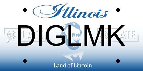 DIGLMK Illinois License Plate