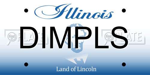 DIMPLS Illinois License Plate
