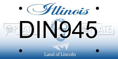 DIN945 Illinois License Plate