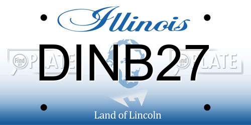 DINB27 Illinois License Plate