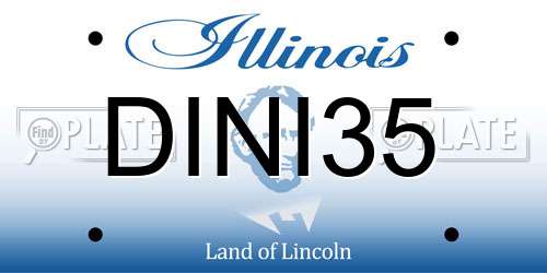 DINI35 Illinois License Plate