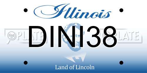 DINI38 Illinois License Plate