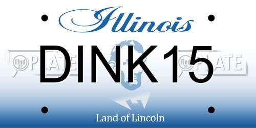 DINK15 Illinois License Plate