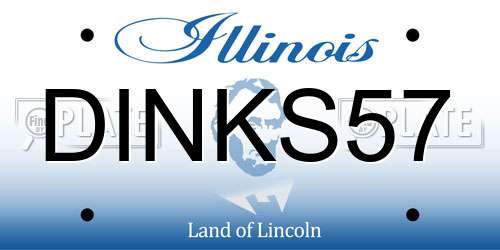 DINKS57 Illinois License Plate