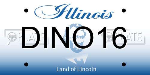 DINO16 Illinois License Plate