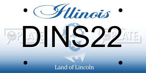 DINS22 Illinois License Plate