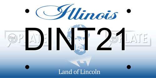 DINT21 Illinois License Plate