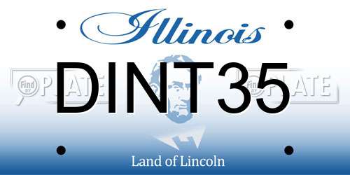 DINT35 Illinois License Plate