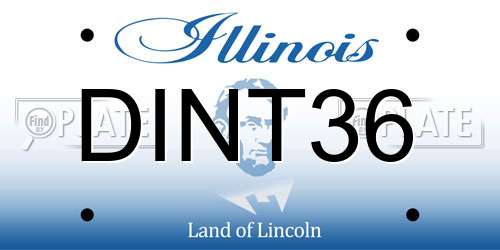 DINT36 Illinois License Plate