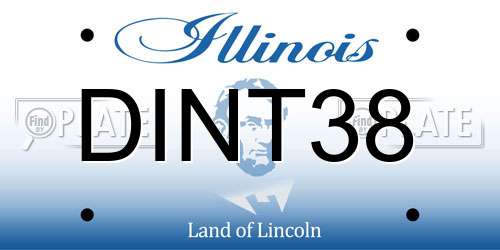DINT38 Illinois License Plate