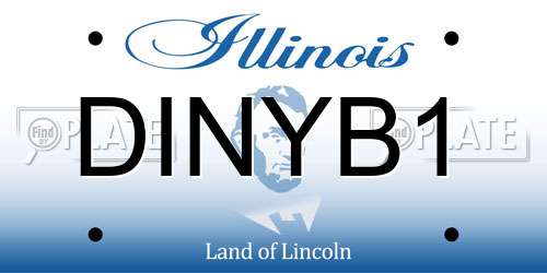 DINYB1 Illinois License Plate