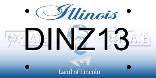 DINZ13 Illinois License Plate