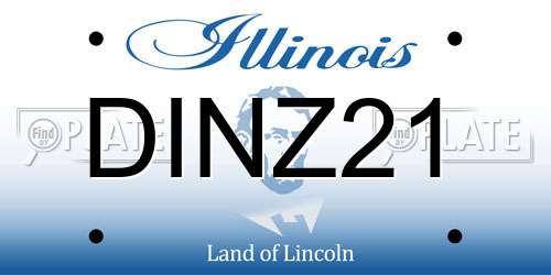 DINZ21 Illinois License Plate