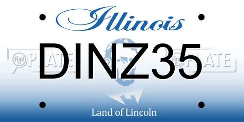 DINZ35 Illinois License Plate