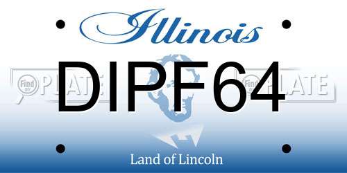 DIPF64 Illinois License Plate