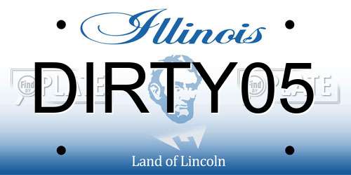 DIRTY05 Illinois License Plate