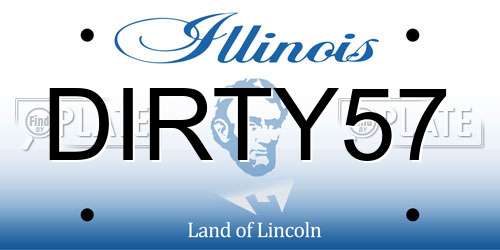 DIRTY57 Illinois License Plate