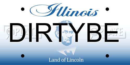 DIRTYBE Illinois License Plate
