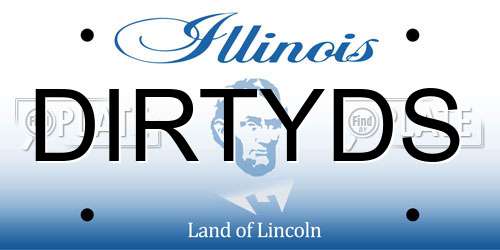 DIRTYDS Illinois License Plate