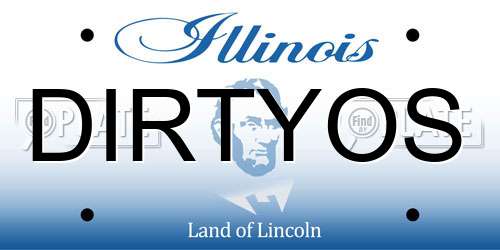 DIRTYOS Illinois License Plate
