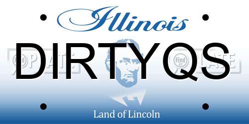 DIRTYQS Illinois License Plate