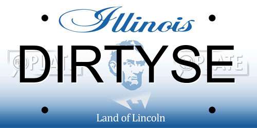 DIRTYSE Illinois License Plate