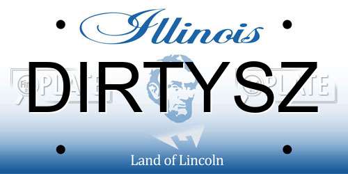 DIRTYSZ Illinois License Plate