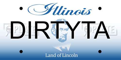 DIRTYTA Illinois License Plate