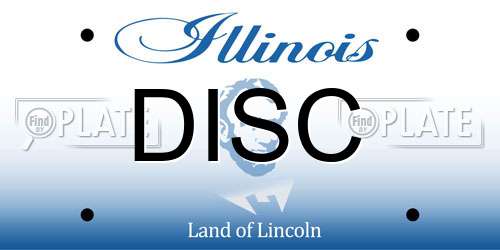 DISC Illinois License Plate