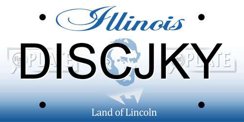 DISCJKY Illinois License Plate