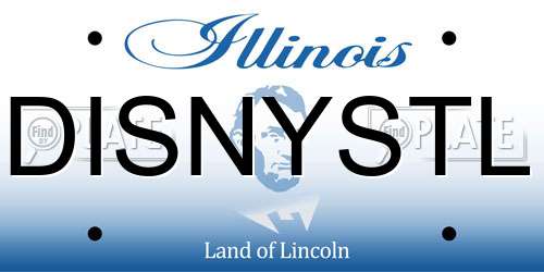 DISNYSTL Illinois License Plate