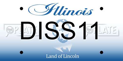 DISS11 Illinois License Plate
