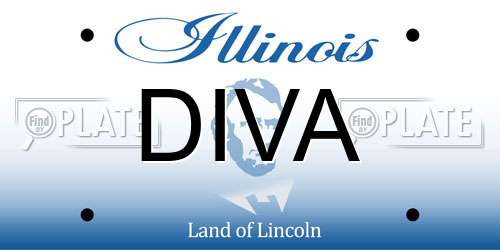 DIVA Illinois License Plate