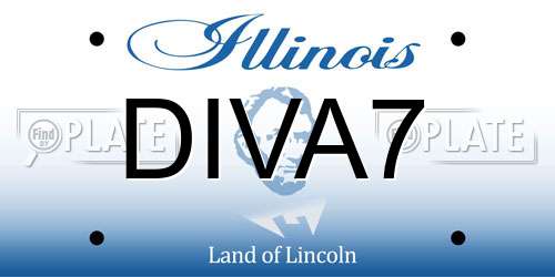 DIVA7 Illinois License Plate