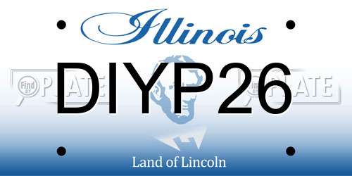 DIYP26 Illinois License Plate