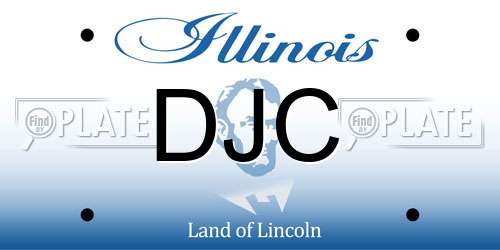 DJC Illinois License Plate